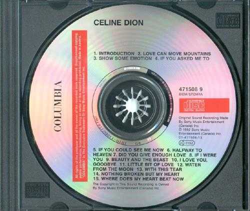席琳·迪翁《CelineDion》1992[WAV+CUE/整轨]